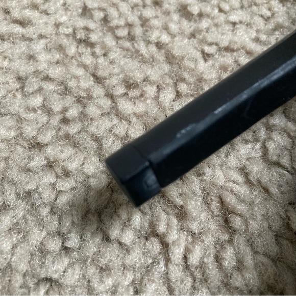 Fergie Hermosa Black Satin Beaded Spiked Slingback Peeptoe Pumps Heels - Picture 13 of 13